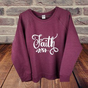 NEW Heather Purple Faith Sweatshirt